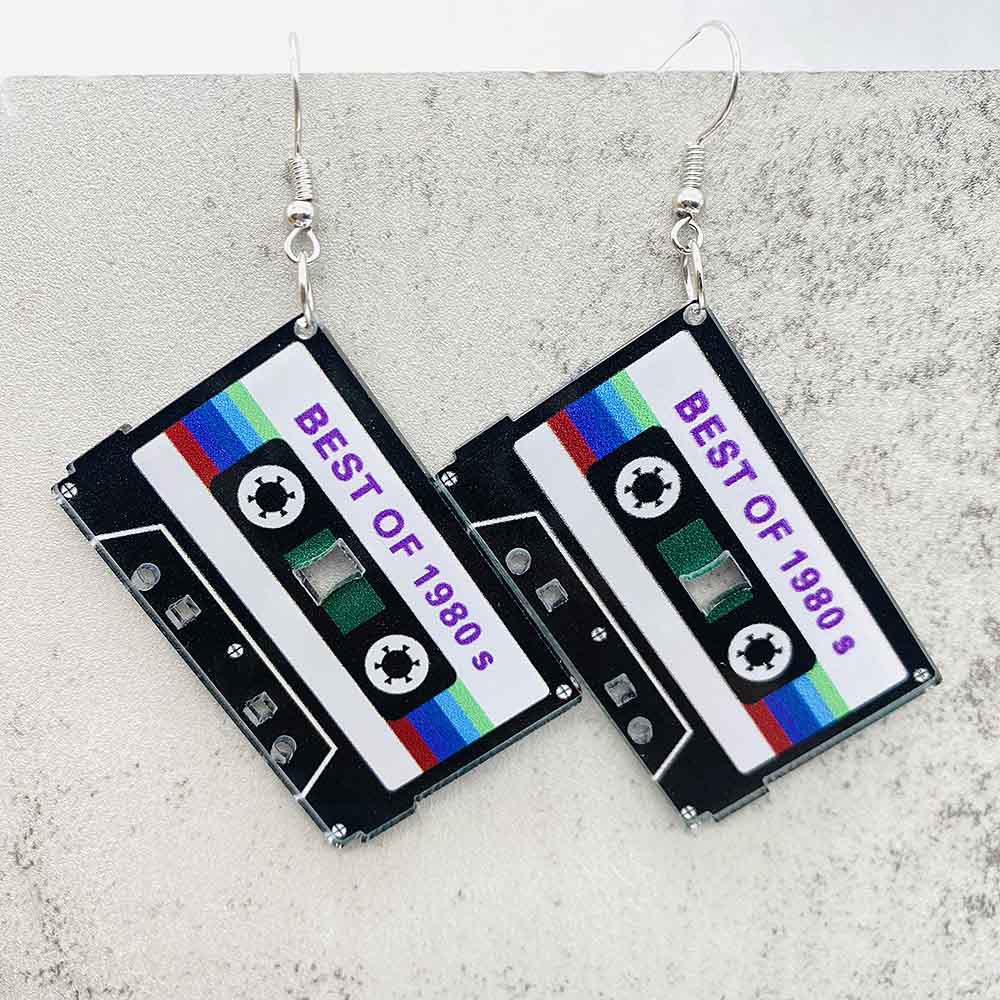 Vintage Cassette Tape Earrings - Women'S Fashion In The 80S recension och pris