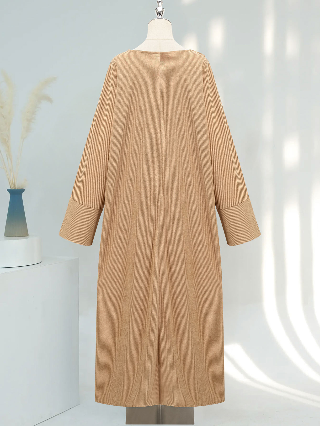 Corduroy Ramadan Dubai Abaya D - Turkey Women Fashion recension och pris