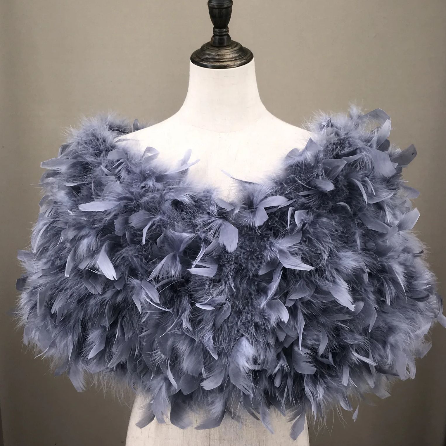 Real Turkey Feather Shawl with - Turkey Women Fashion recension och pris